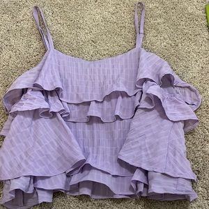 Purple flowy tank